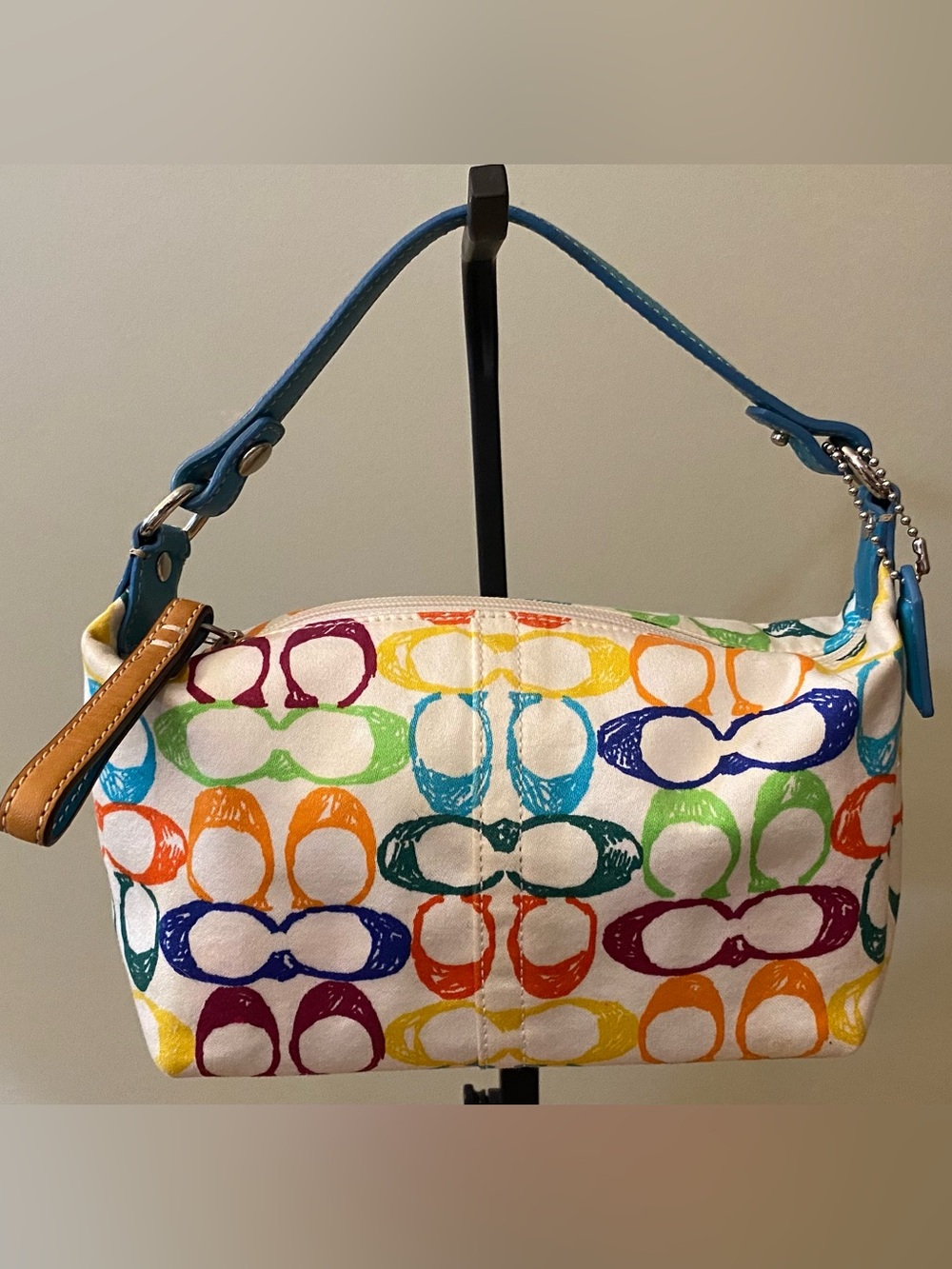 Coach Hamptons Signature Scribble Mini Tote Shoulder Bag